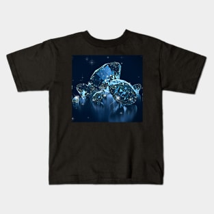 Blue Diamonds Kids T-Shirt